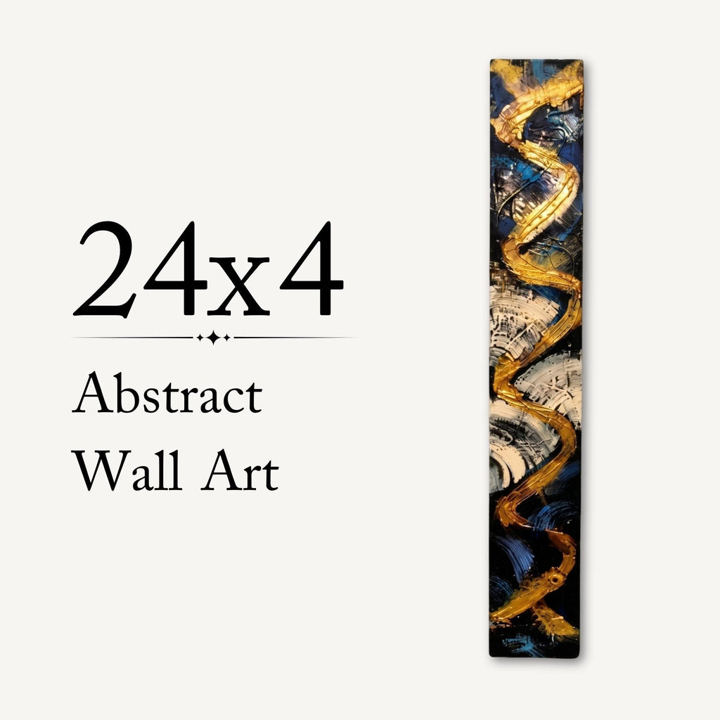24″ Textured Wood Wall Art — Teal, Gold, Charcoal & Ivory