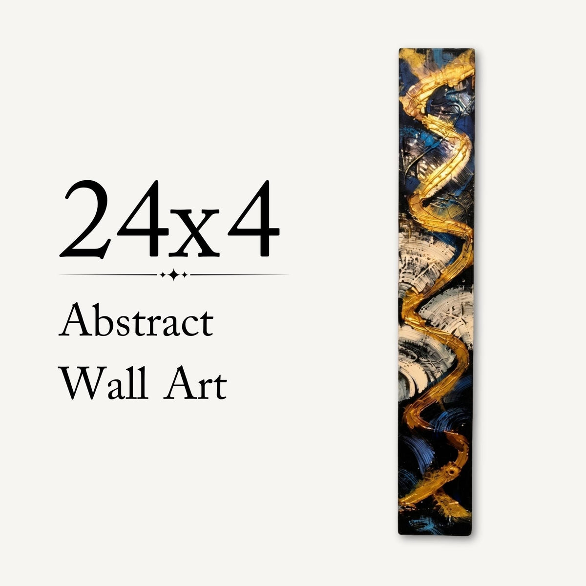 24″ Textured Wood Wall Art — Teal, Gold, Charcoal & Ivory