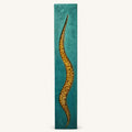 Golden Passage — 36″ Resin-Filled Wood Wall Art
