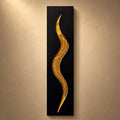 Gold Serpentine — 24″ Resin-Filled Wood Wall Art